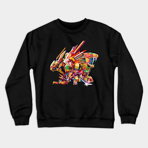 Robot Zoid Team Crewneck Sweatshirt by Shuriken